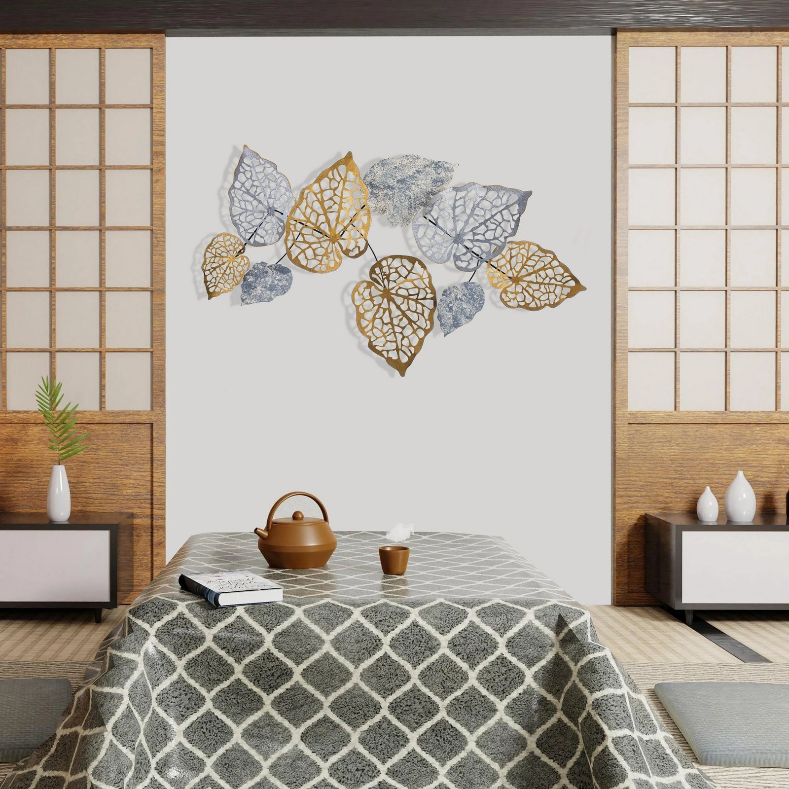 Aksesor dekorativ metalik për mur Wallity, Muhayyel