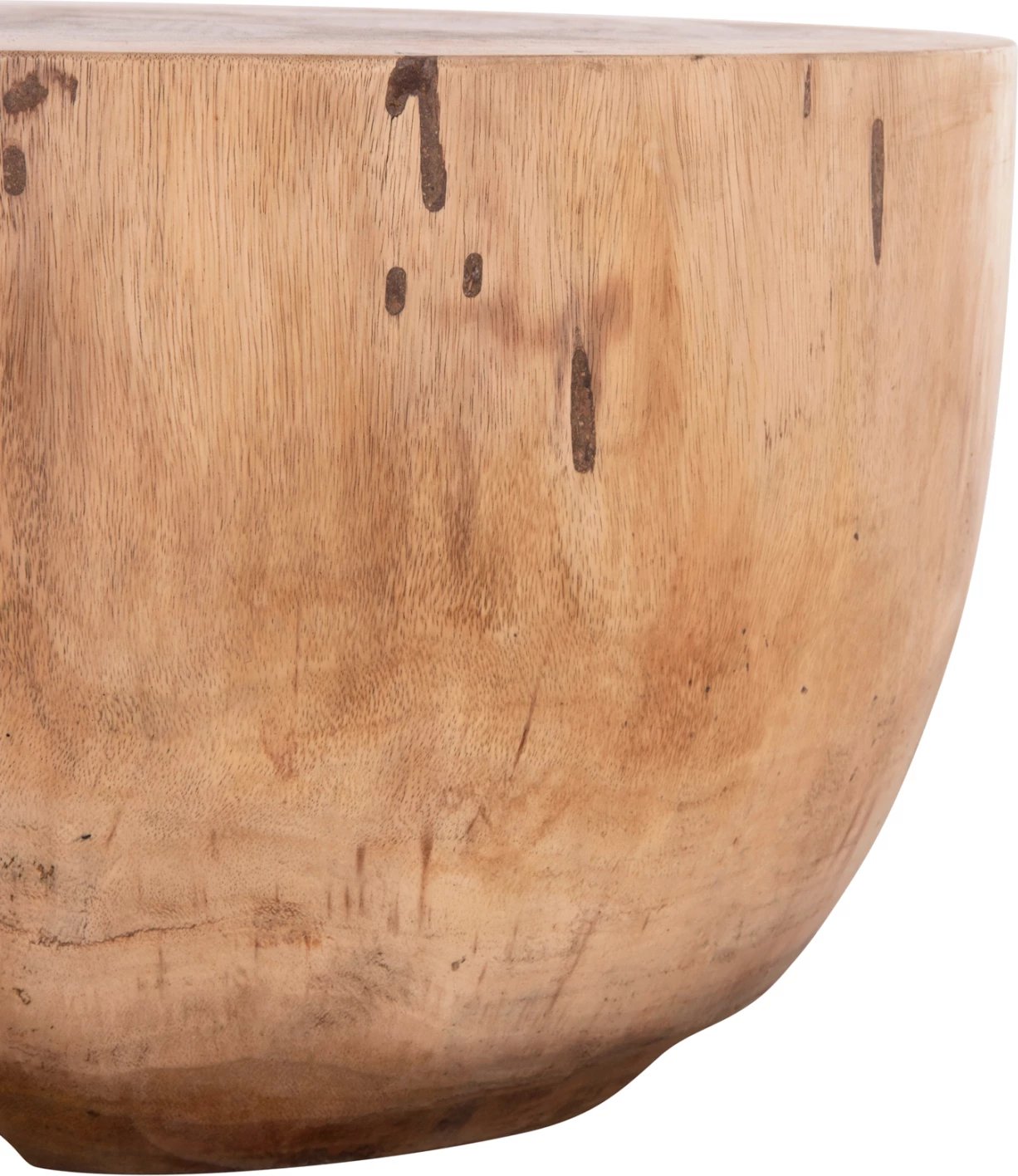 Tavolinë e rrumbullakët për kafe, dru suar natyral, POMPU FH9794.11, 60x35cm