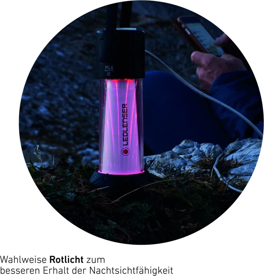 Dritë kampingu Ledlenser ML6, e zezë