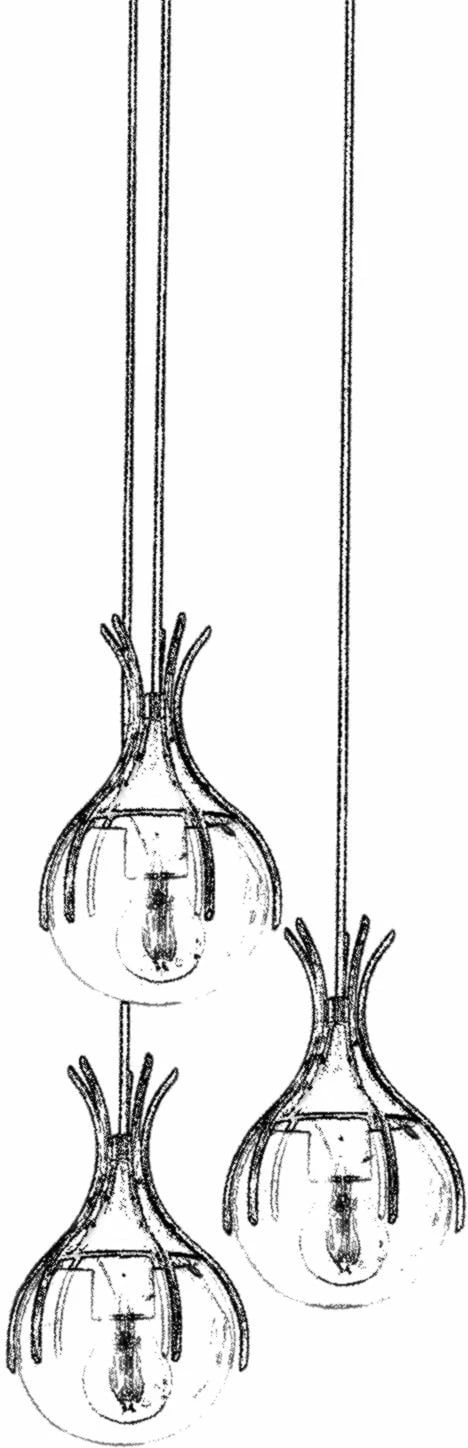 Llambë tavani moderne Opviq, AV-1766-3ET, ngjyrë antike