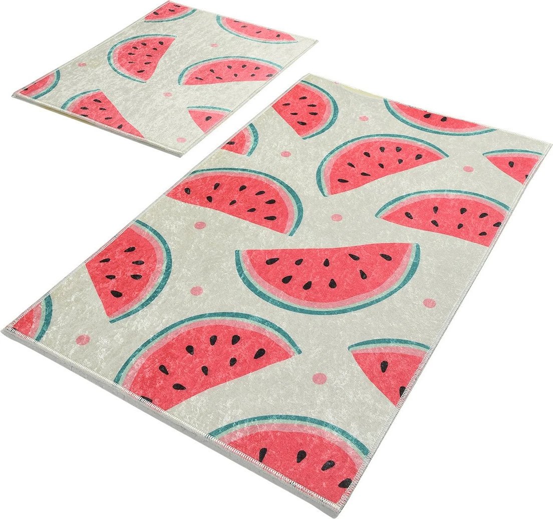 Set tapetash për banjo, 2 copë, model me shalqi, Karpuz Djt, Mijölnir