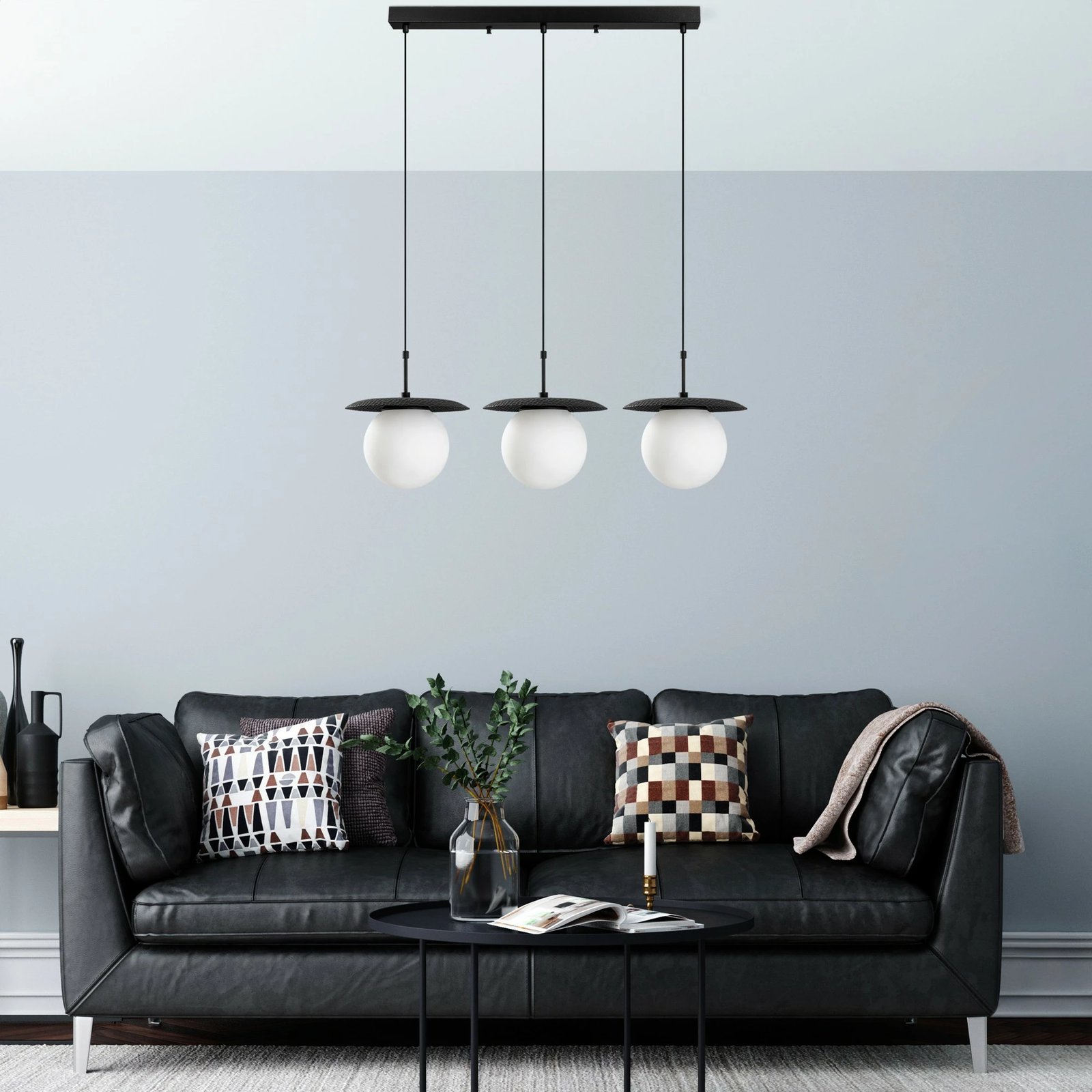 Llambë varëse Opviq, Anemon - 13835, trup metalik, e zezë