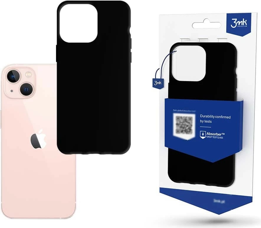 Mbështjellës 3MK Matt Case për iPhone 14, 6.1", TPU, i zi Mbështjellës 3MK Matt Case për iPhone 14, 6.1", TPU, i zi