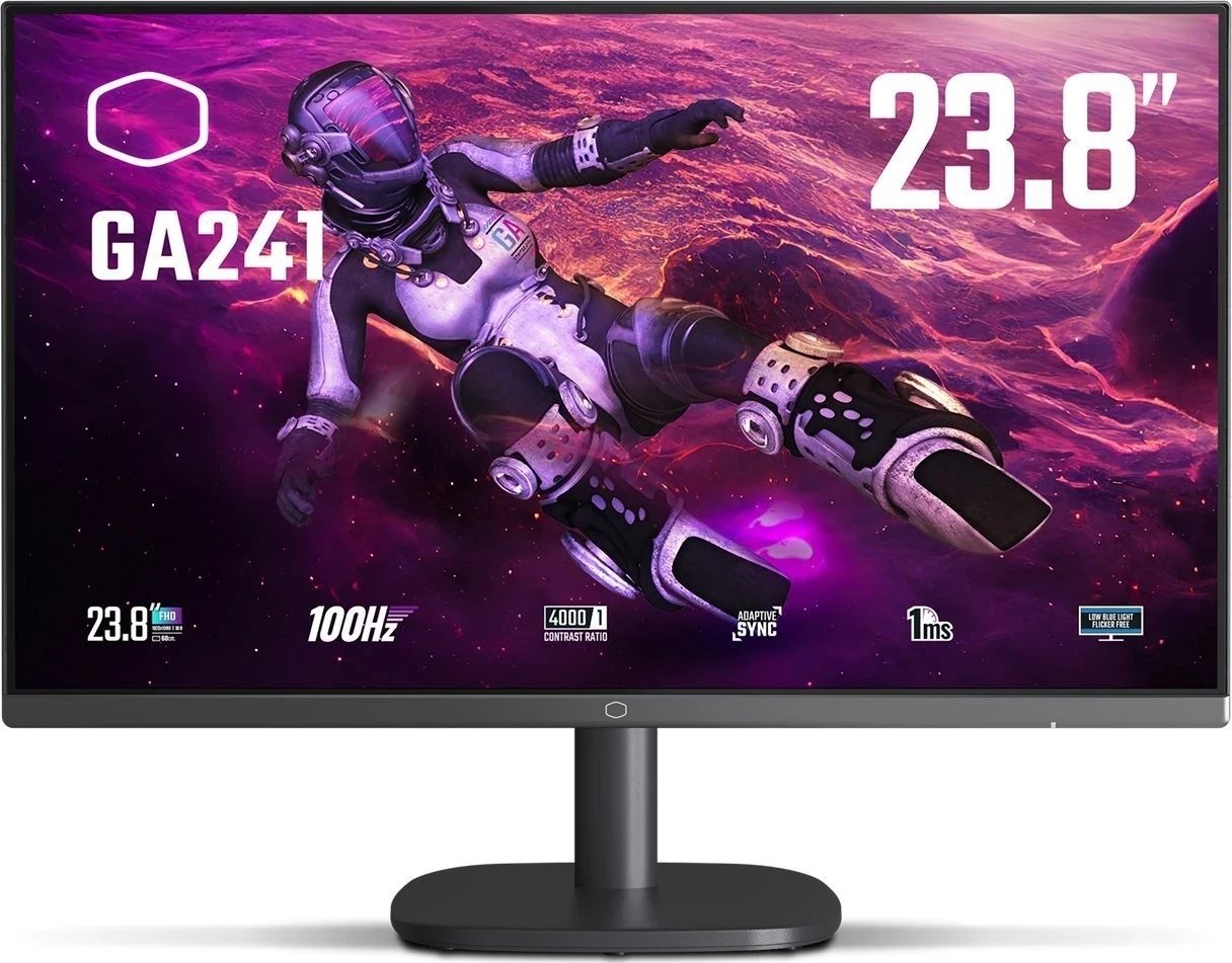 Monitor Cooler Master GA241, 23.8", Full HD, i zi