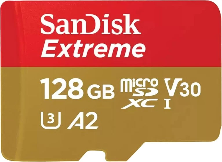 Kartë memorie SanDisk Micro (SDXC),  SanDisk Extreme 128 GB, UHS-I, + përshtatës