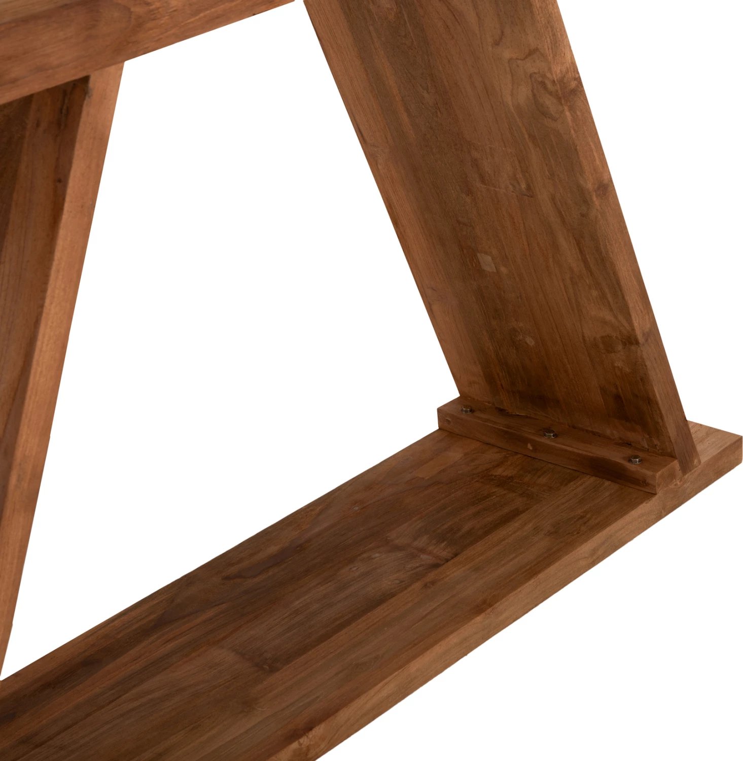 Konsolë prej druri teak, ngjyrë natyrale, 220x50x90 cm