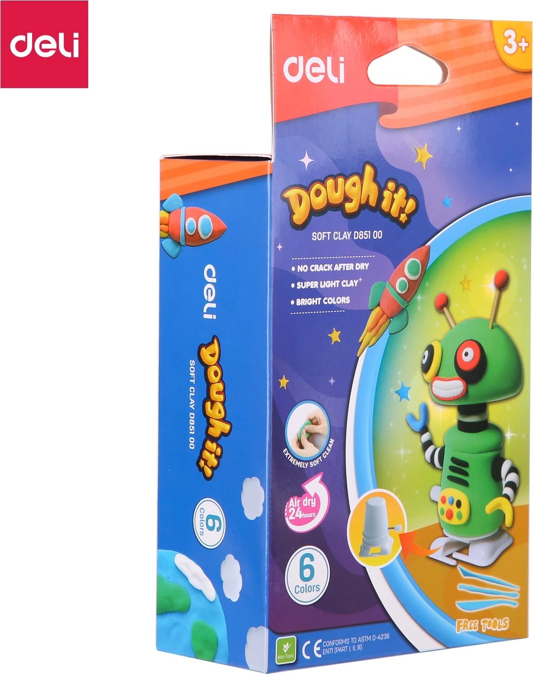 DELI PLASTELINE ME FIGURA D85100 1/6