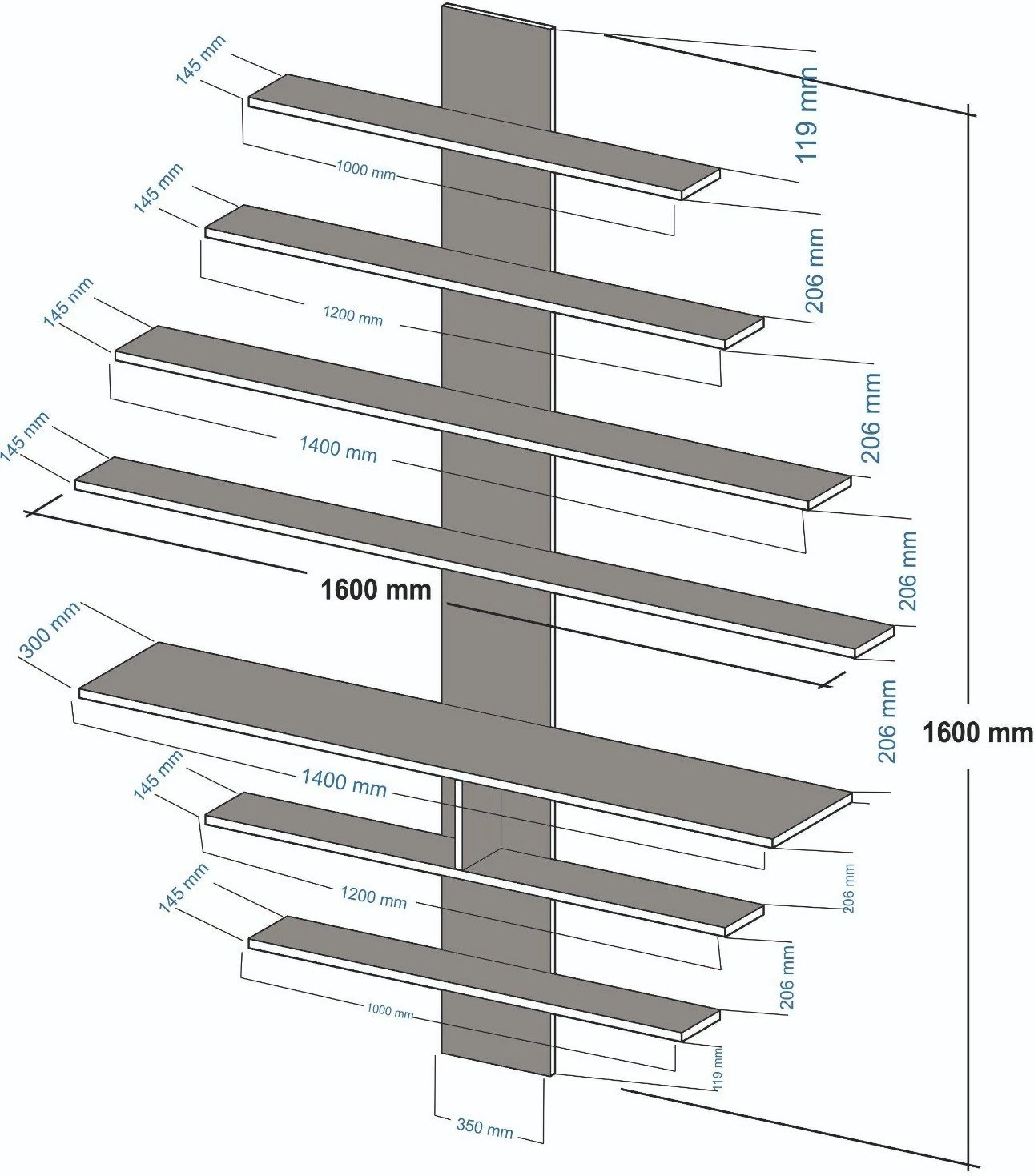 Njësi TV Hanah Home, ngjyrë zebra - e bardhë, arre