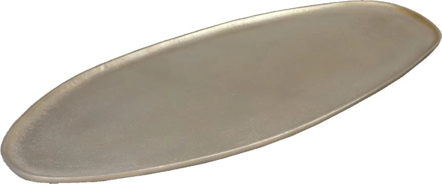 Tabaka dekorative MANDY, alumin, ngjyrë shampanjë, 59x27x1 cm