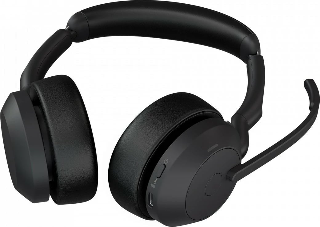 Kufje Jabra Evolve2 55 Link380c UC, Stereo, Bluetooth, USB-C, e zezë