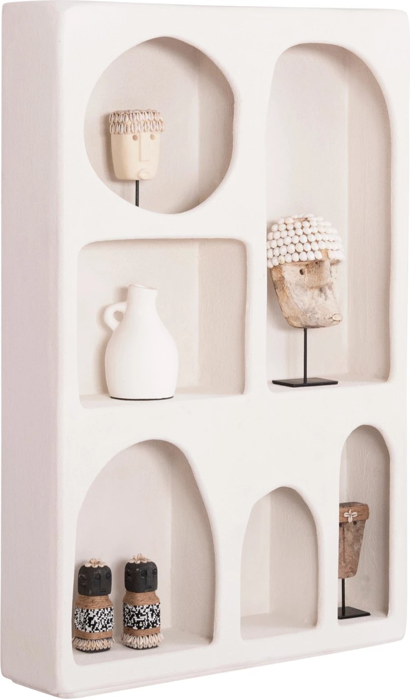 Tallboy Santorini FH18059 MDF ngjyrë off-white 80x18x120H cm