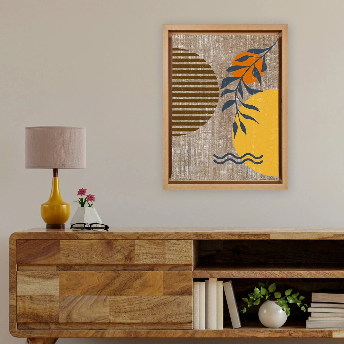 Pikturë dekorative në kanavacë, shumëngjyrëshe, Wallity, LNJ31831492414 - 6696, 66x96cm