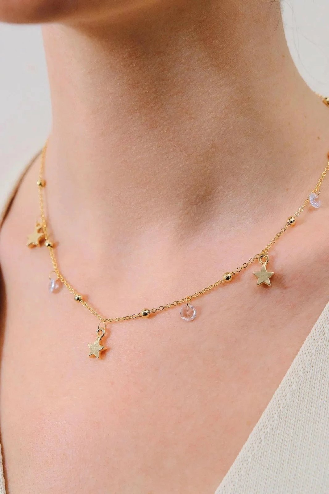 Varëse qafe Jumeon, ngjyrë ari, me gurë zirkon, Gld-Yldzrknkl