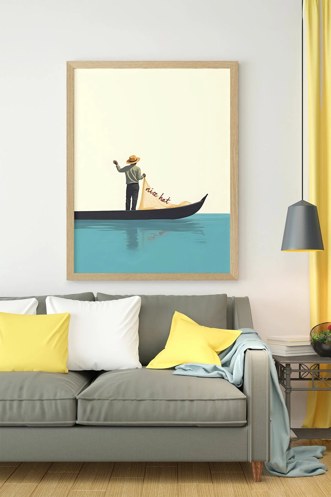 Pikturë dekorative me kornizë, Wallity, Lmnmdl41, shumëngjyrëshe, 33x48cm