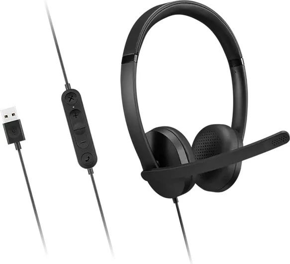 Kufje Lenovo 4XD1P83425 me mikrofon, USB-A, Stereo, të zeza Kufje Lenovo 4XD1P83425 me mikrofon, USB-A, Stereo, të zeza