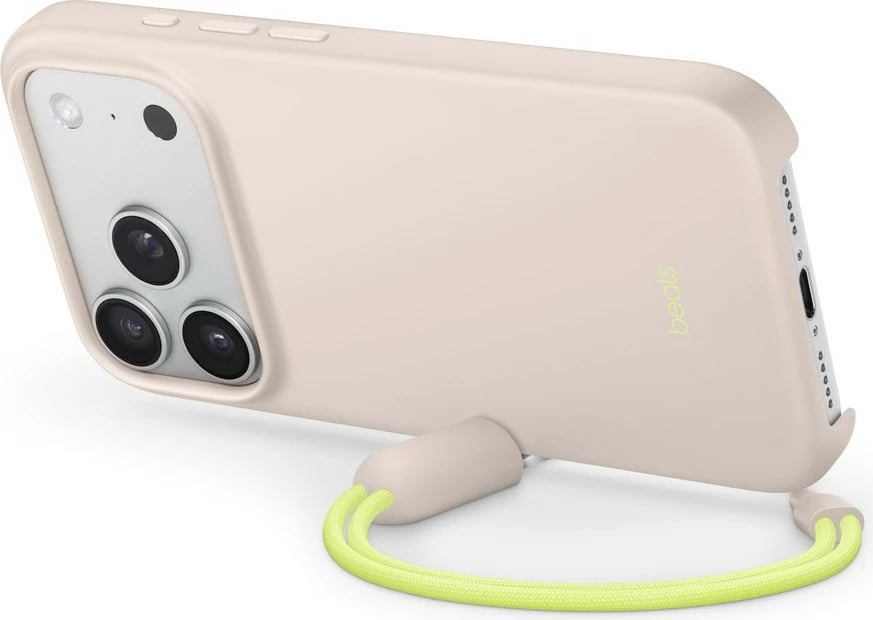 Mbështjellës Beats Kickstand Case për iPhone 17 Pro me MagSafe, kontroll kamerës, kalkstein