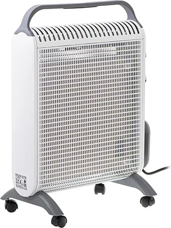 Ngrohës konvektor Adler AD 7750, 2000W, 2 nivele, termostat, IP24, gri/ e bardhë