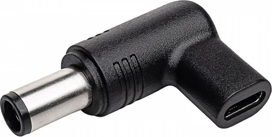 Adapter AKYGA AK-ND-C08, për DELL, USB-C në 7.4x5.0mm + DELL Pin, Zi