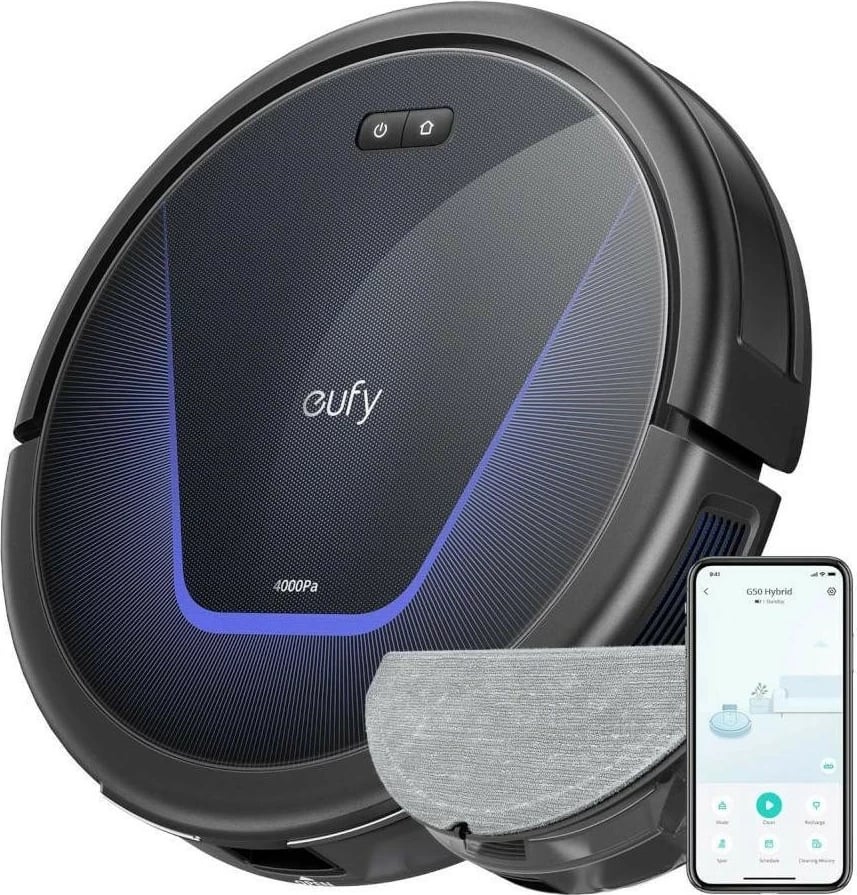 Robot pastrues Eufy G50 Hybrid, 2n1, i zi