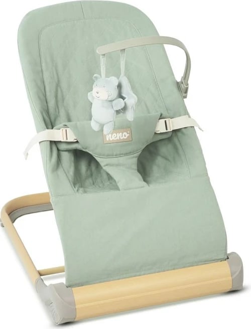 Ulëse lëkundëse për foshnje neno NESSO LIGHT GREEN, një vend, e gjelbër e lehtë