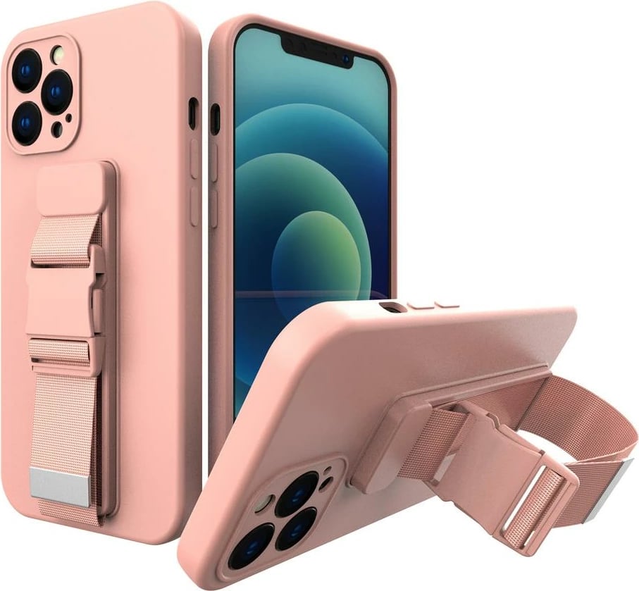 Mbështjellës Hurtel për Samsung Galaxy A32 5G, me litar, Rozë