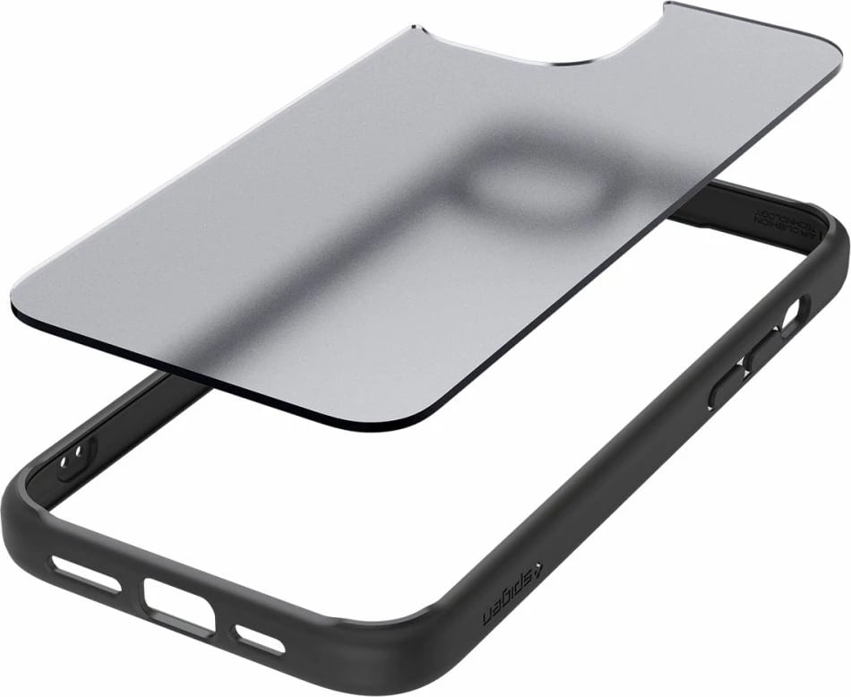 Mbështjellës Spigen Ultra Hybrid për iPhone 15, frost black, Transparent/Black Mbështjellës Spigen Ultra Hybrid për iPhone 15, frost black, Transparent/Black