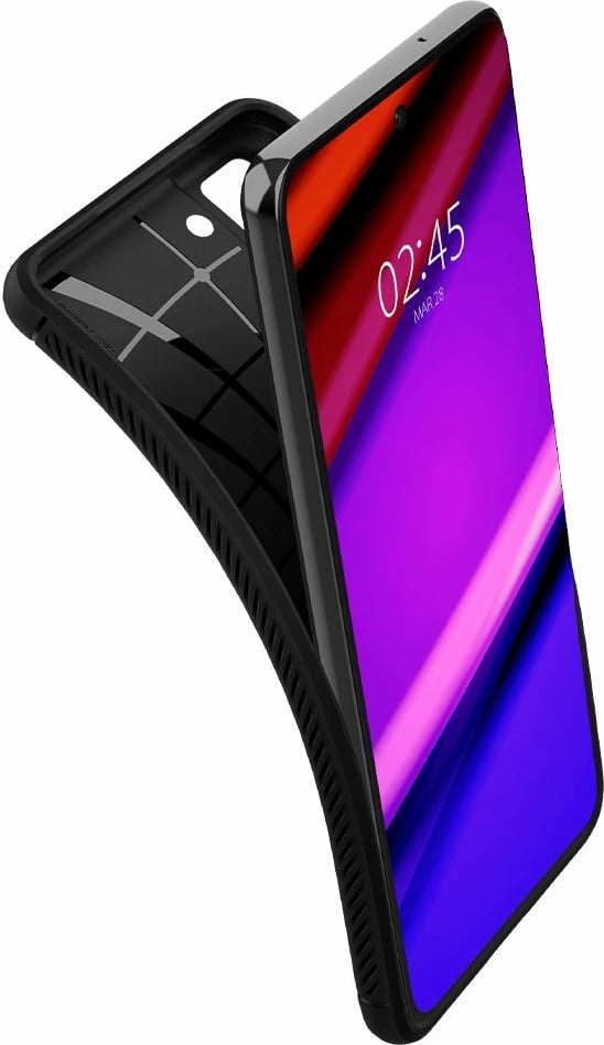 Mbështjellës Spigen Rugged Armor për Samsung Galaxy S21 FE, Matte Black