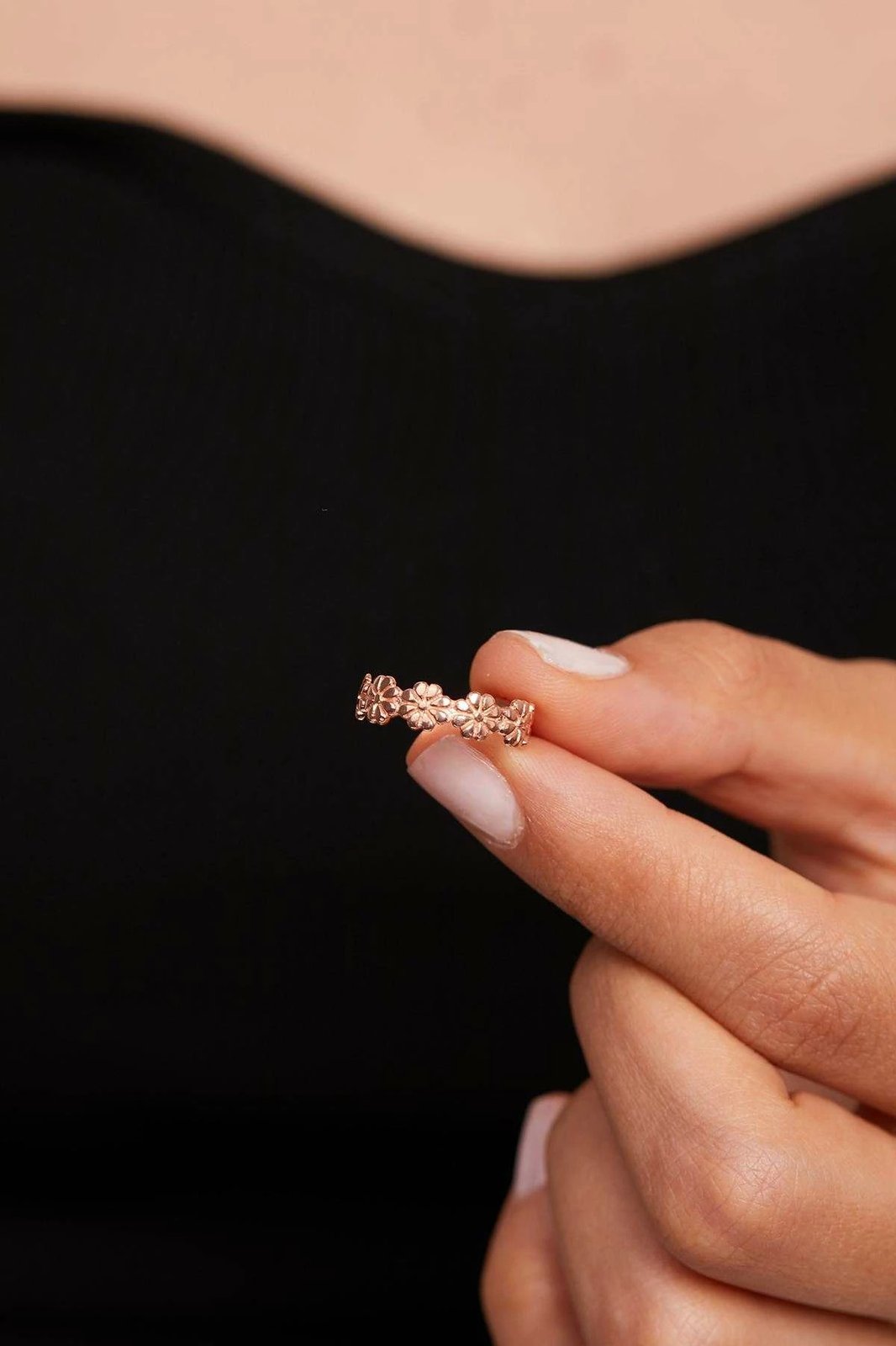 Unazë argjendi, ngjyrë rose, Jumeon, ELKAB92276R