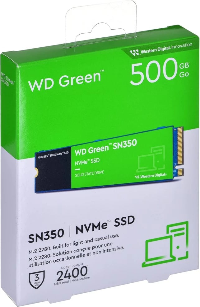 Disk SSD M.2 WD Green SN350, 500GB