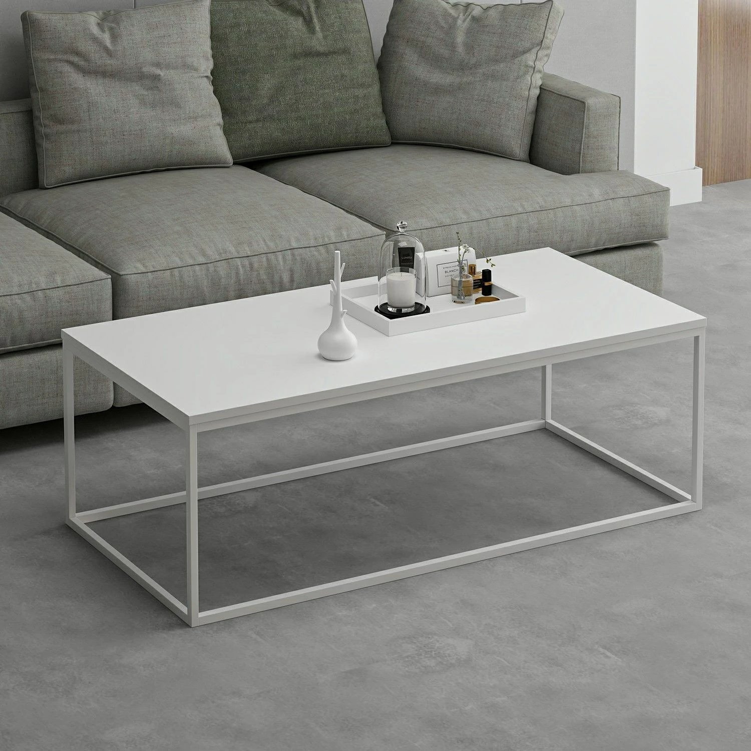 Tavolinë kafeje Skye Decor, ngjyrë e bardhë