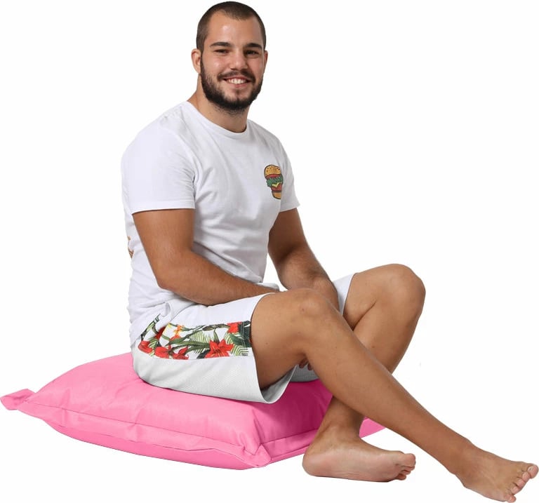 Jastëk kopshti, pouf, rozë, 70x70cm