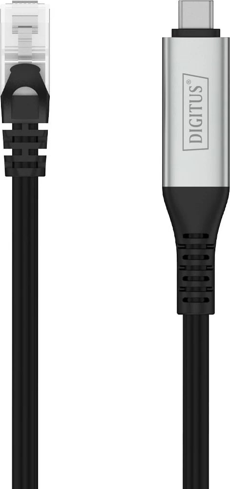 Kabllo rrjeti Digitus USB-C në RJ-45, Cat6a, 15m, e zezë