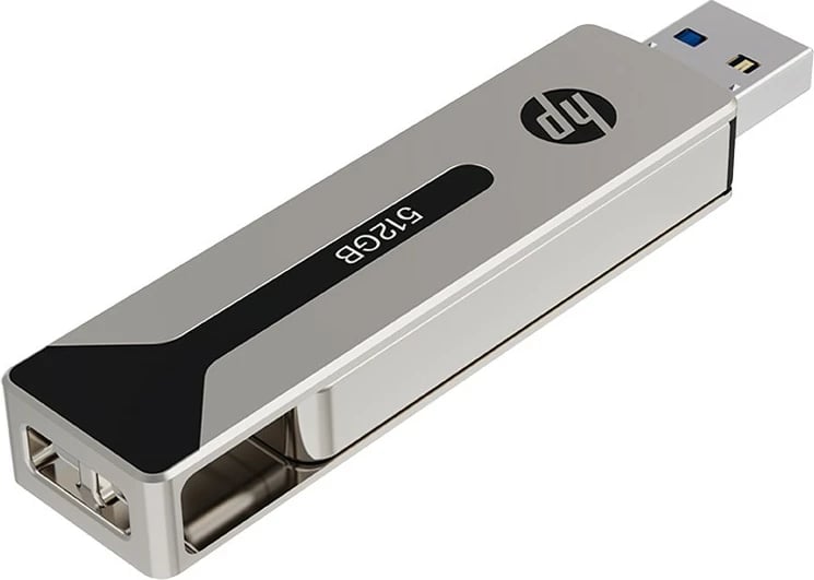 Pendrive HP 911 Pro, 512GB, USB 3.2/USB-C, Nickel
