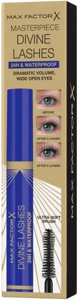 Maskarë Max Factor Divine Lashes 24h Waterproof, e zezë