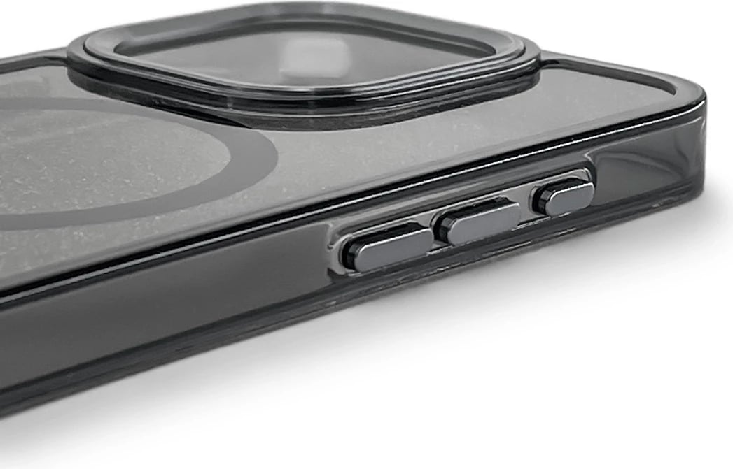 Mbështjellës Hurtel Glitter Case MagSafe për Samsung Galaxy A57, TPU, me shkëlqim, gjysmë-transparent, i zi