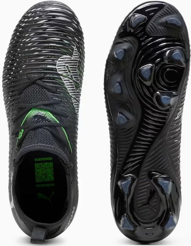 Çizme futbolli për fëmijë Puma, të zeza