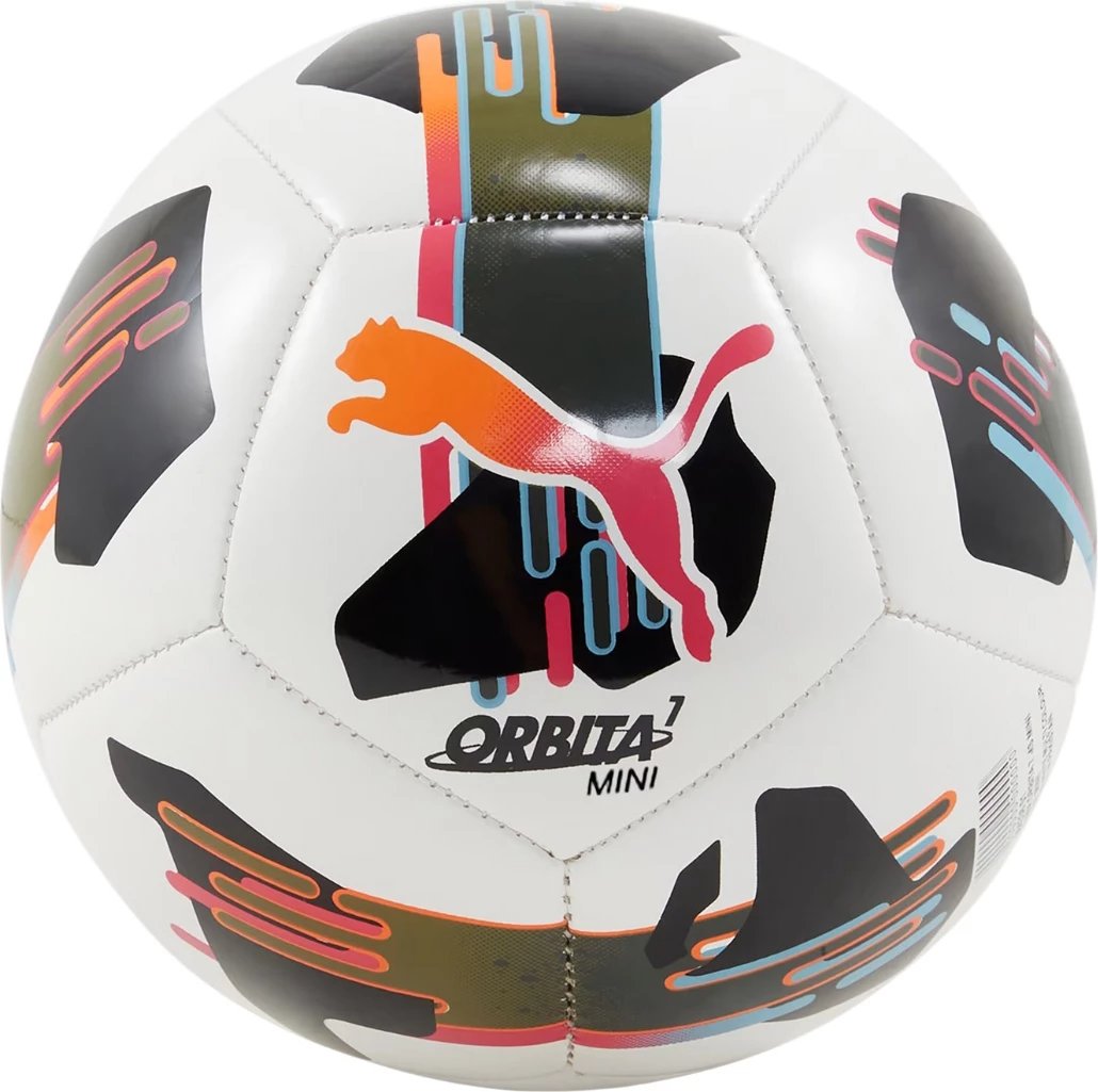 Top futbolli mini Puma, bardhë-rozë-e zezë