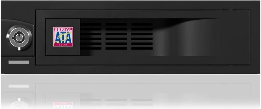 Kasë IcyBox IB-168SK-B për hard disk 3.5" SATA, e zezë