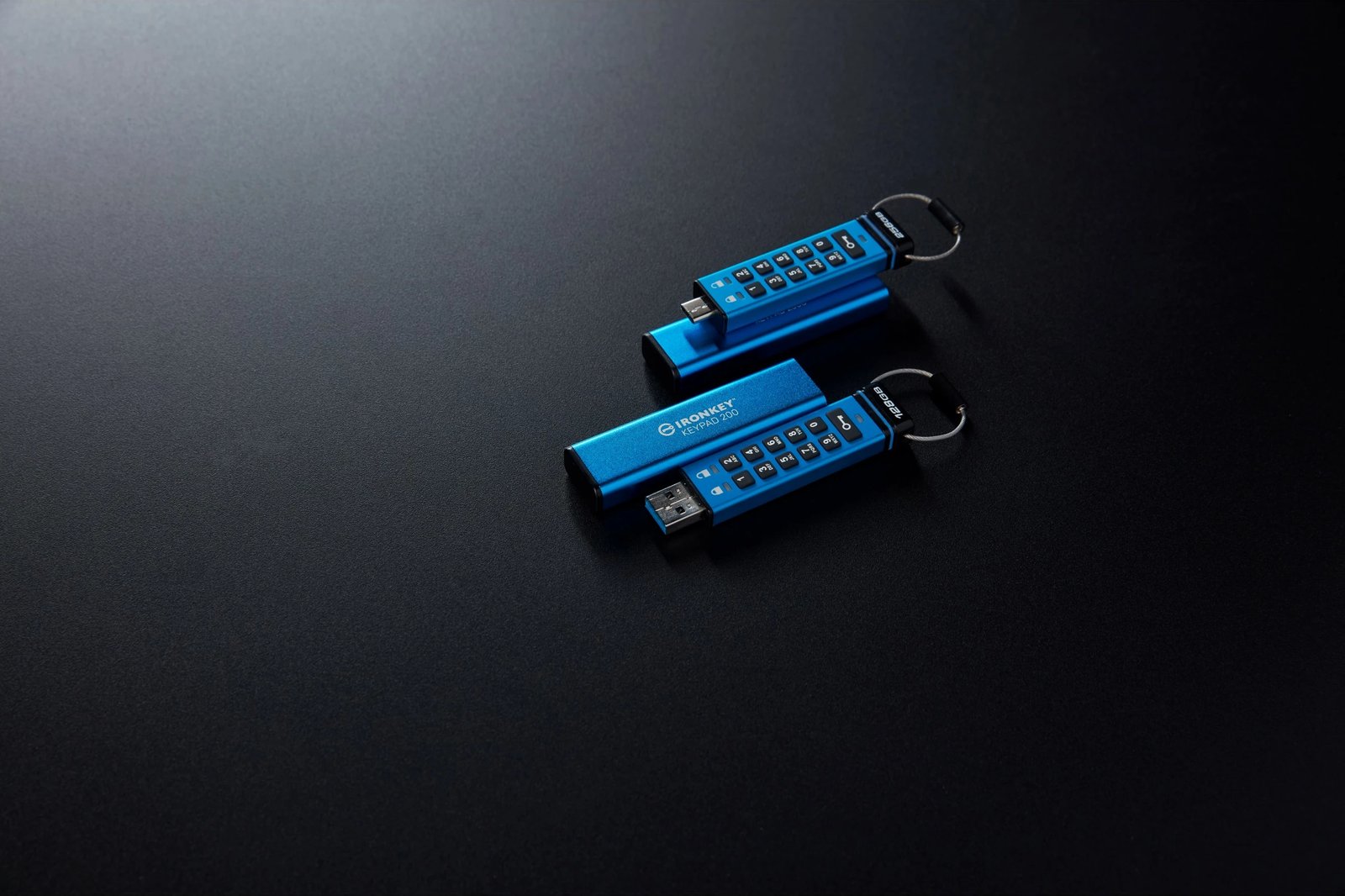 USB stick Kingston IronKey Keypad 200C 256GB, USB-C, kaltër