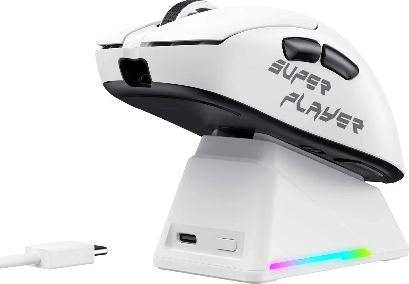 Maus gaming HAVIT StarBlaze-1, me ose pa kabllo, 26000 DPI, i bardhë dhe i zi