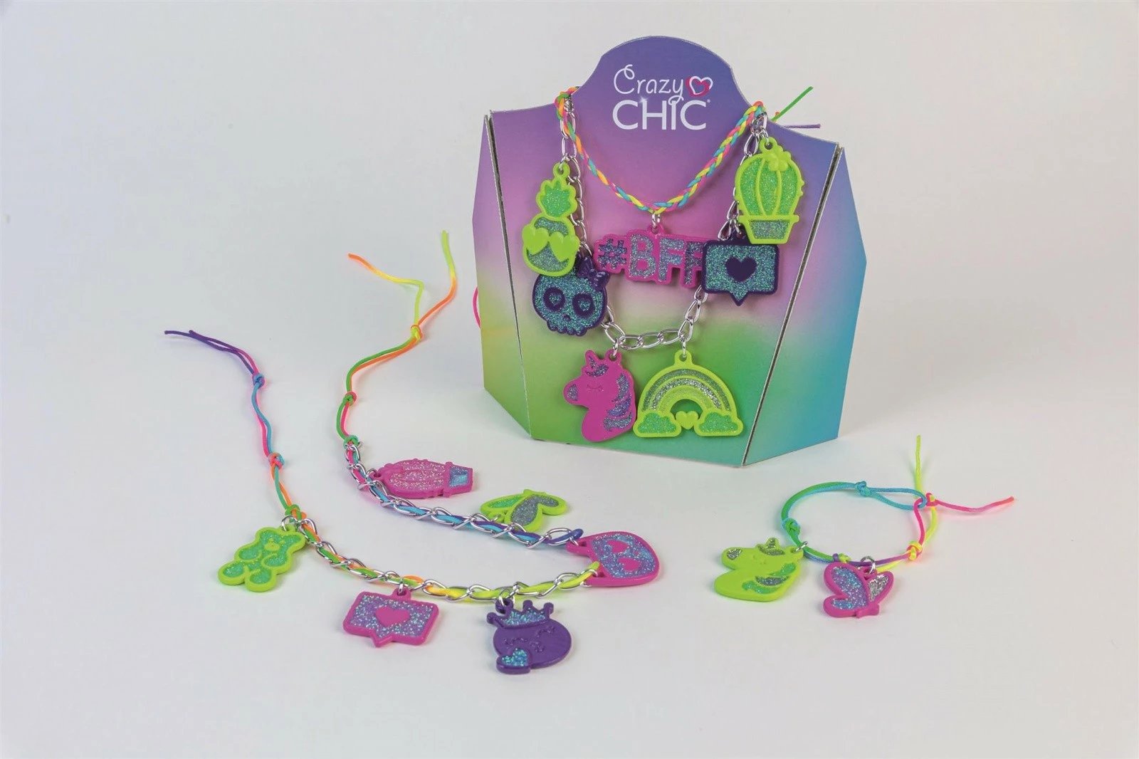 Set bizhuterish Clementoni Crazy Chic 18770, shumëngjyrësh, për vajza