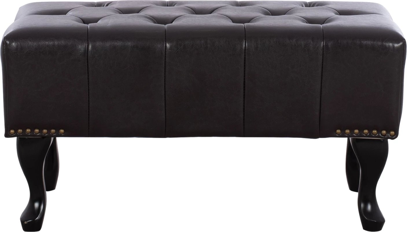 Stol për piano t.Chesterfield EMMA FH226.01 PU ngjyrë kafe e errët 80x44x39 cm