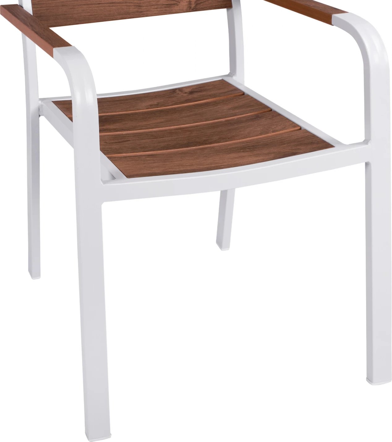 Karrige alumini e bardhë & Polywood FH5127.01 55x56x85 cm