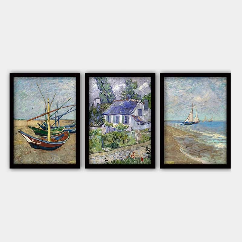 Set pikturash dekorative me kornizë (3 copë), Wallity, 3SC_UN3864925_3545