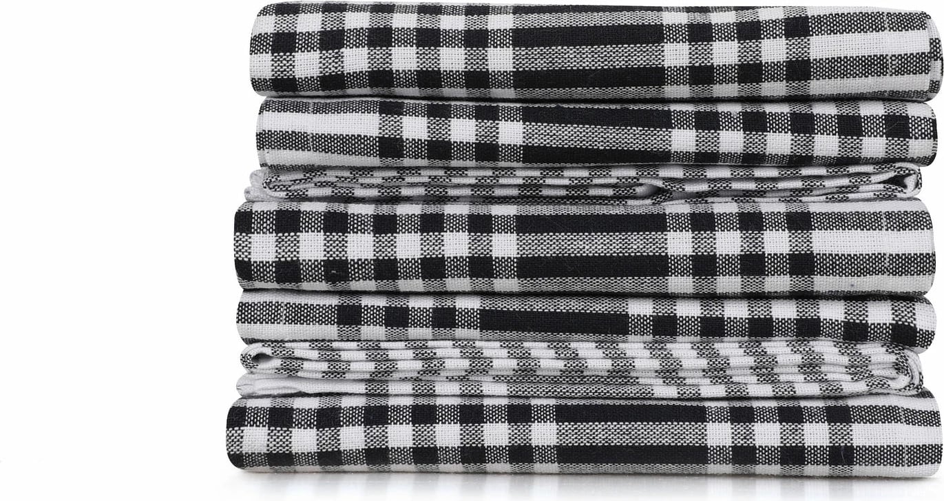 Set peshqirësh për larje (10 copë), Hermia, pötikareli, e zezë