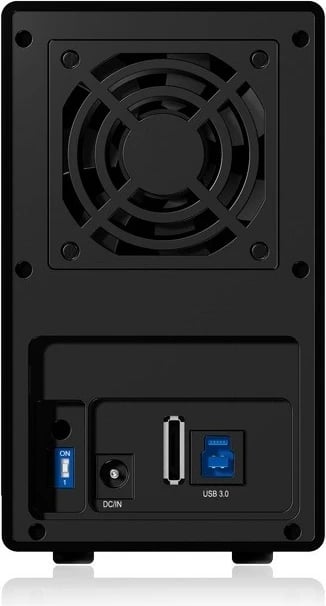 Kasë eksternale IcyBox IB-RD3620SU3 për 2x3.5" HDD, RAID, e zezë