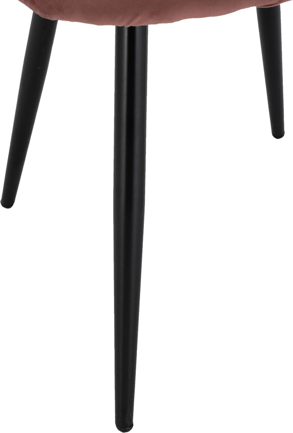 Karrige ODED me këmbë metalike të zeza & kadife ngjyrë molle të kalbur FH8731.12 49x57x79 cm, set prej 4 copash