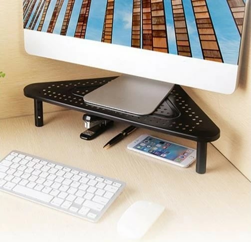 Mbajtëse monitori/laptopi Gembird MS-TABLE-02, trekëndësh, e zezë