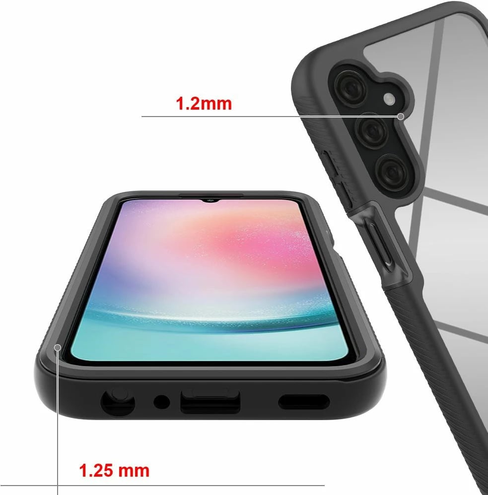 Mbështjellës Tech-Protect Defense360 për Samsung Galaxy A25 5G, zi