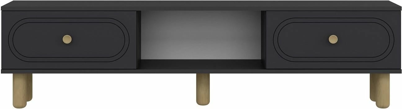 Komodë TV Skye Decor, ngjyrë antracit, Polen Bohem